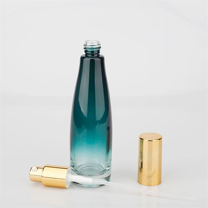 Empty Cosmetic Glass Pump Bottle